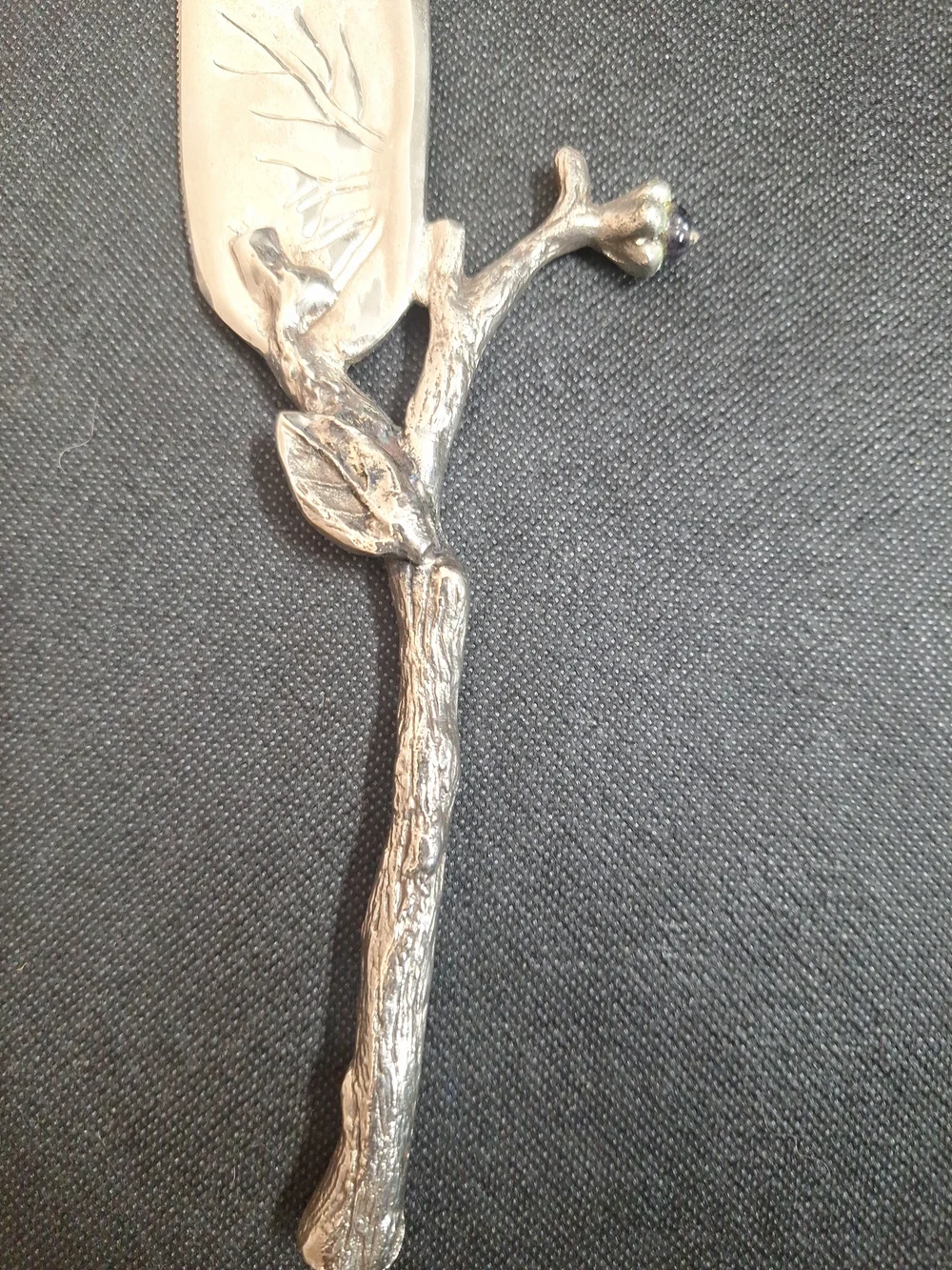 Bombay Silver-Tone Leaf & Branch Cake Knife and Server Set